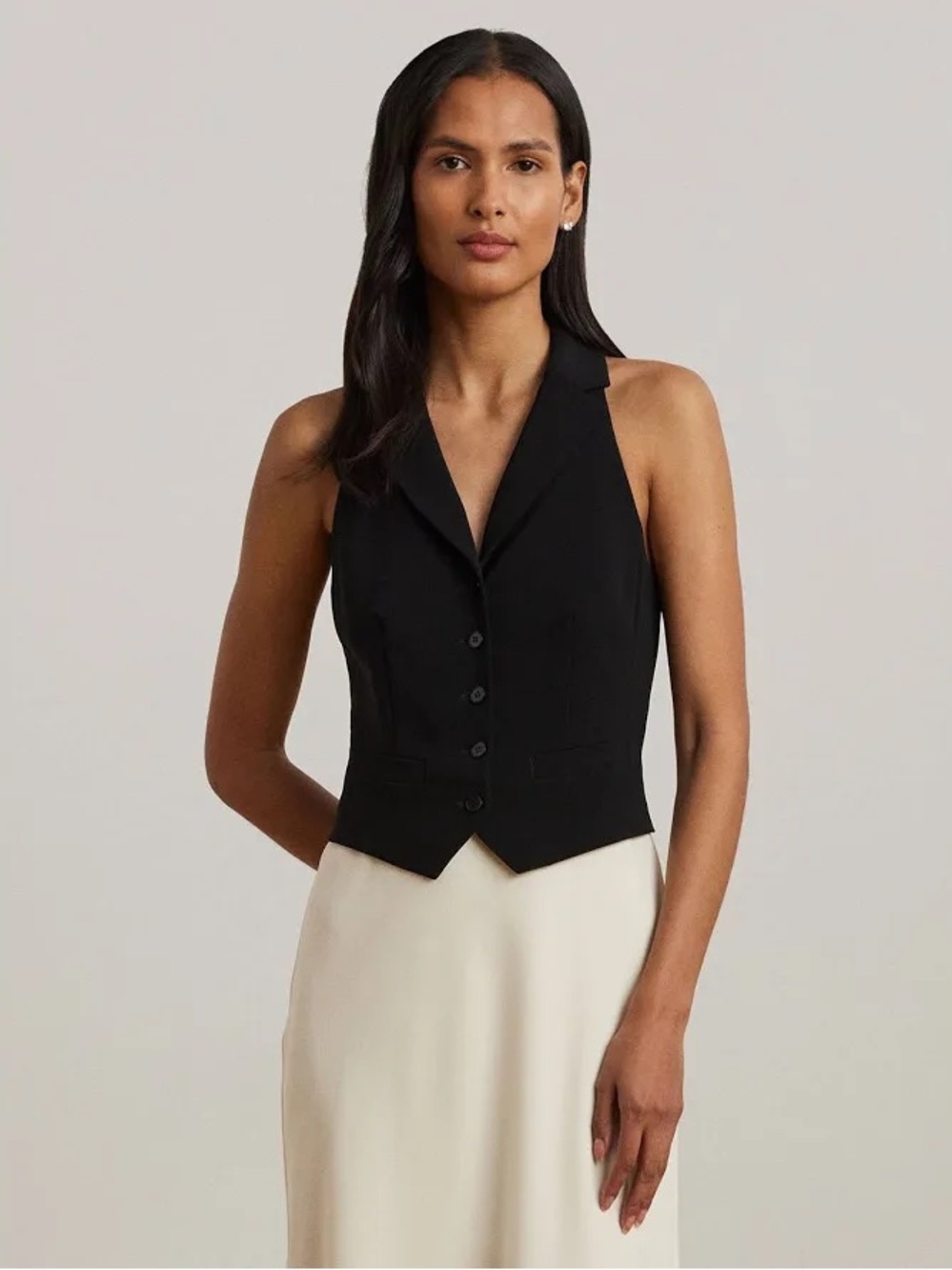 Lauren Ralph Lauren Sleeveless Charmeuse Gown sz 8 - Picture 5 of 6